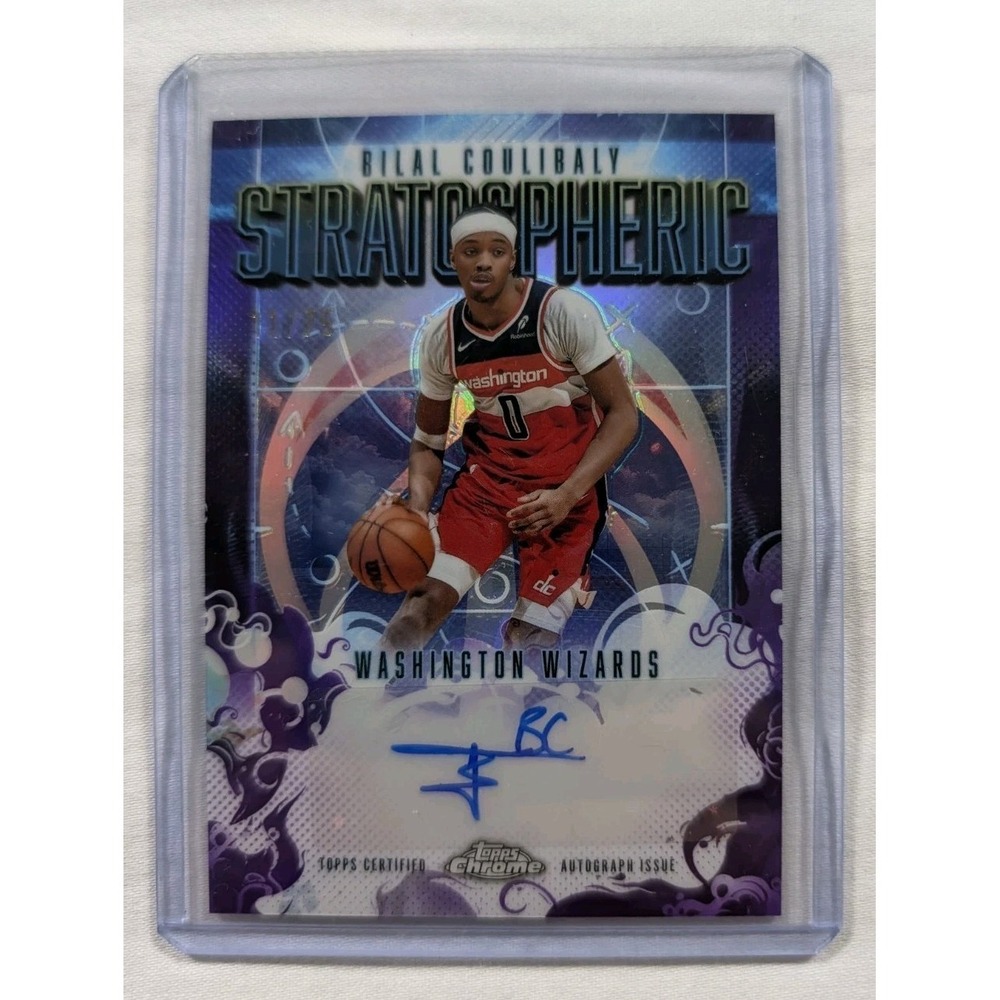 2025-26 Topps Chrome Bilal Coulibaly Stratospheric Signature Auto 11/25 #SM-BC